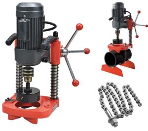 High Quality Durable Luxury Electric Pipe Hole Cutting Machine 1"-4" Steel Pipe Hole Cutter